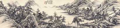 陈崇光 丙子（1876年）作 山水 横幅